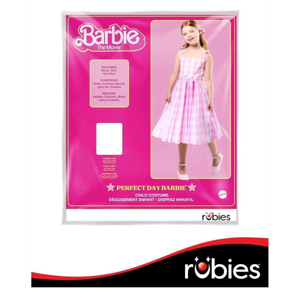 Girls Sz 10-12 Rubies Barbie Perfect‎ Day Barbie Movie Costume